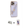 MARSİLYAN™- iPhone 13 Pro Max Kılıf Nova Işık Prime - Siyah Joko 5D Cam + Rainbow Kamera Lens Koruma Cam - BZ