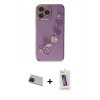 MARSİLYAN™- iPhone 13 Pro Max Kılıf Nova Işık Prime - Siyah Joko 5D Cam + Rainbow Kamera Lens Koruma Cam - KI
