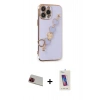 MARSİLYAN™- iPhone 13 Pro Max Kılıf Nova Işık Prime - Siyah Joko 5D Cam + Rainbow Kamera Lens Koruma Cam - KI