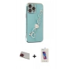 MARSİLYAN™- iPhone 13 Pro Max Kılıf Nova Işık Prime - Siyah Joko 5D Cam + Rainbow Kamera Lens Koruma Cam - KI