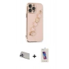 MARSİLYAN™- iPhone 13 Pro Max Kılıf Nova Işık Prime - Siyah Joko 5D Cam + Rainbow Kamera Lens Koruma Cam - MR