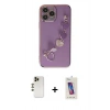 MARSİLYAN™- iPhone 13 Pro Max Kılıf Nova Işık Prime - Siyah Joko 5D Cam + Shine Kamera Lens - GD