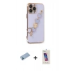 MARSİLYAN™- iPhone 13 Pro Max Kılıf Nova Işık Prime - Siyah Joko 5D Cam + Shine Kamera Lens Koruma Cam - MI