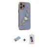 MARSİLYAN™- iPhone 13 Pro Max Kılıf Nova Işık Prime - Siyah Joko 5D Cam + Shine Kamera Lens Koruma Cam - MI