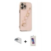 MARSİLYAN™- iPhone 13 Pro Max Kılıf Nova Işık Prime - Siyah Joko 5D Cam + Sierra Blue Pers Alüminyum Kamera Lens