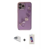 MARSİLYAN™- iPhone 13 Pro Max Kılıf Nova Işık Prime - Siyah Joko 5D Cam + Sierra Blue Pers Alüminyum Kamera Lens