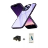 MARSİLYAN™- iPhone 13 Pro Max Kılıf Nova Işık Serisi - Şeffaf Pasifik Cam Ekran Koruyucu + Raze Metal Kamera Lens - GD