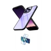 MARSİLYAN™- iPhone 13 Pro Max Kılıf Nova Işık Serisi - Siyah 3D Antistatik Cam Ekran Koruyucu