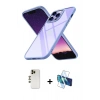 MARSİLYAN™- iPhone 13 Pro Max Kılıf Nova Işık Serisi - Siyah 3D Antistatik Cam Ekran Koruyucu + Shine Kamera Lens - GD