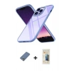 MARSİLYAN™- iPhone 13 Pro Max Kılıf Nova Işık Serisi - Siyah 6D Mat Seramik Hayalet Nano Ekran Koruyucu + Açık Yeşil Metal Kamera Lens Koruma Cam