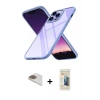 MARSİLYAN™- iPhone 13 Pro Max Kılıf Nova Işık Serisi - Siyah 6D Mat Seramik Hayalet Nano Ekran Koruyucu + Pers Alüminyum Kamera Lens - GD
