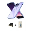 MARSİLYAN™- iPhone 13 Pro Max Kılıf Nova Işık Serisi - Siyah 6D Mat Seramik Hayalet Nano Ekran Koruyucu + Raze Metal Kamera Lens - GD