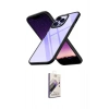 MARSİLYAN™- iPhone 13 Pro Max Kılıf Nova Işık Serisi - Siyah Bilvis 3D Mat Cam Ekran Koruyucu