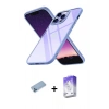 MARSİLYAN™- iPhone 13 Pro Max Kılıf Nova Işık Serisi - Siyah Bilvis 5in1 3D Magic Cam Ekran Koruyucu + Shine Kamera Lens Koruma Cam - MI