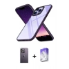 MARSİLYAN™- iPhone 13 Pro Max Kılıf Nova Işık Serisi - Siyah Bilvis 5in1 3D Magic Cam Ekran Koruyucu + Neon Fosforlu Kamera Lens - BZ