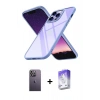 MARSİLYAN™- iPhone 13 Pro Max Kılıf Nova Işık Serisi - Siyah Bilvis 5in1 3D Magic Cam Ekran Koruyucu + Neon Fosforlu Kamera Lens - BZ