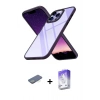 MARSİLYAN™- iPhone 13 Pro Max Kılıf Nova Işık Serisi - Siyah Bilvis 5in1 3D Magic Cam Ekran Koruyucu + Renkli Kamera Lens Koruma Cam - YL