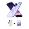 MARSİLYAN™- iPhone 13 Pro Max Kılıf Nova Işık Serisi - Siyah Bilvis 5in1 5D Magic Hayalet Cam Ekran Koruyucu + Shine Kamera Lens - GD