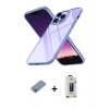 MARSİLYAN™- iPhone 13 Pro Max Kılıf Nova Işık Serisi - Siyah Bilvis Hayalet Cam Ekran Koruyucu + Shine Kamera Lens Koruma Cam - GI