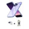 MARSİLYAN™- iPhone 13 Pro Max Kılıf Nova Işık Serisi - Siyah Bilvis Hayalet Cam Ekran Koruyucu + Pers Alüminyum Kamera Lens - LT