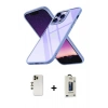 MARSİLYAN™- iPhone 13 Pro Max Kılıf Nova Işık Serisi - Siyah Bilvis Hayalet Cam Ekran Koruyucu + Shine Kamera Lens - GD
