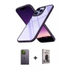 MARSİLYAN™- iPhone 13 Pro Max Kılıf Nova Işık Serisi - Siyah Bilvis Hayalet Cam Ekran Koruyucu + Neon Fosforlu Kamera Lens - YL