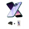 MARSİLYAN™- iPhone 13 Pro Max Kılıf Nova Işık Serisi - Siyah Joko 5D Cam + Raze Metal Kamera Lens - GD