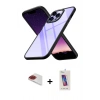 MARSİLYAN™- iPhone 13 Pro Max Kılıf Nova Işık Serisi - Siyah Joko 5D Cam + Pers Alüminyum Kamera Lens - KI