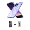 MARSİLYAN™- iPhone 13 Pro Max Kılıf Nova Işık Serisi - Siyah Joko 5D Cam + Neon Fosforlu Kamera Lens - YL