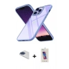 MARSİLYAN™- iPhone 13 Pro Max Kılıf Nova Işık Serisi - Siyah Joko 5D Cam + Pers Alüminyum Kamera Lens - LT