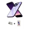 MARSİLYAN™- iPhone 13 Pro Max Kılıf Nova Işık Serisi - Siyah Joko 5D Cam + Rainbow Kamera Lens Koruma Cam - BZ