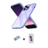 MARSİLYAN™- iPhone 13 Pro Max Kılıf Nova Işık Serisi - Siyah Joko 5D Cam + Shine Kamera Lens Koruma Cam - MI