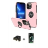 MARSİLYAN™- iPhone 13 Pro Max Kılıf Odak Form Prime - Şeffaf 360 Full Body Arka Koruyucu + Raze Metal Kamera Lens - GD