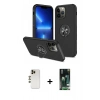 MARSİLYAN™- iPhone 13 Pro Max Kılıf Odak Form Prime - Şeffaf 360 Full Body Arka Koruyucu + Shine Kamera Lens - GD