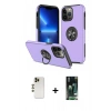 MARSİLYAN™- iPhone 13 Pro Max Kılıf Odak Form Prime - Şeffaf 360 Full Body Arka Koruyucu + Shine Kamera Lens - GD