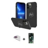 MARSİLYAN™- iPhone 13 Pro Max Kılıf Odak Form Prime - Şeffaf 360 Full Body Arka Koruyucu + Pers Alüminyum Kamera Lens - GI