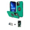 MARSİLYAN™- iPhone 13 Pro Max Kılıf Odak Form Prime - Şeffaf 360 Full Body Arka Koruyucu + Rainbow Kamera Lens Koruma Cam - MI
