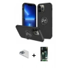 MARSİLYAN™- iPhone 13 Pro Max Kılıf Odak Form Prime - Şeffaf 360 Full Body Arka Koruyucu + Sierra Blue Pers Alüminyum Kamera Lens