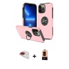 MARSİLYAN™- iPhone 13 Pro Max Kılıf Odak Form Prime - Şeffaf Maxco Cam Ekran Koruyucu + Pers Alüminyum Kamera Lens - KI