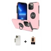 MARSİLYAN™- iPhone 13 Pro Max Kılıf Odak Form Prime - Şeffaf Maxco Cam Ekran Koruyucu + Shine Kamera Lens - GD