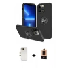 MARSİLYAN™- iPhone 13 Pro Max Kılıf Odak Form Prime - Şeffaf Maxco Cam Ekran Koruyucu + Shine Kamera Lens - GD