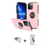 MARSİLYAN™- iPhone 13 Pro Max Kılıf Odak Form Prime - Şeffaf Pasifik Cam Ekran Koruyucu + Pers Alüminyum Kamera Lens - GD