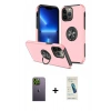 MARSİLYAN™- iPhone 13 Pro Max Kılıf Odak Form Prime - Şeffaf Pasifik Cam Ekran Koruyucu + Neon Fosforlu Kamera Lens - YL
