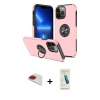 MARSİLYAN™- iPhone 13 Pro Max Kılıf Odak Form Prime - Şeffaf Pasifik Cam Ekran Koruyucu + Pers Alüminyum Kamera Lens - KI