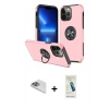 MARSİLYAN™- iPhone 13 Pro Max Kılıf Odak Form Prime - Şeffaf Pasifik Cam Ekran Koruyucu + Sierra Blue Pers Alüminyum Kamera Lens