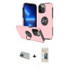 MARSİLYAN™- iPhone 13 Pro Max Kılıf Odak Form Prime - Siyah 6D Mat Seramik Hayalet Nano Ekran Koruyucu + Rainbow Kamera Lens Koruma Cam - MI