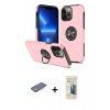 MARSİLYAN™- iPhone 13 Pro Max Kılıf Odak Form Prime - Siyah 6D Mat Seramik Hayalet Nano Ekran Koruyucu + Renkli Kamera Lens Koruma Cam - YL