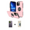 MARSİLYAN™- iPhone 13 Pro Max Kılıf Odak Form Prime - Siyah 6D Mat Seramik Hayalet Nano Ekran Koruyucu + Yeşil Neon Fosforlu Kamera Lens