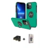 MARSİLYAN™- iPhone 13 Pro Max Kılıf Odak Form Prime - Siyah Bilvis 3D Cam Ekran Koruyucu + Raze Metal Kamera Lens - GD
