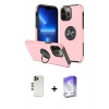 MARSİLYAN™- iPhone 13 Pro Max Kılıf Odak Form Prime - Siyah Bilvis 5in1 3D Magic Cam Ekran Koruyucu + Shine Kamera Lens - GD